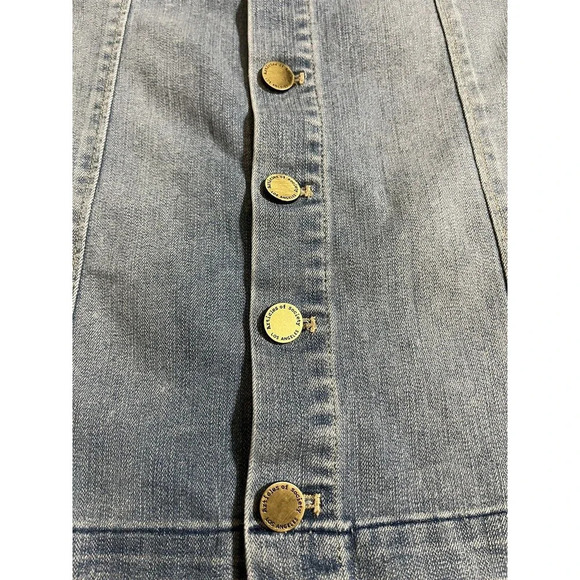 Articles Of Society Full Button Denim Mini Skirt Size 26 VGUC - Picture 3 of 6